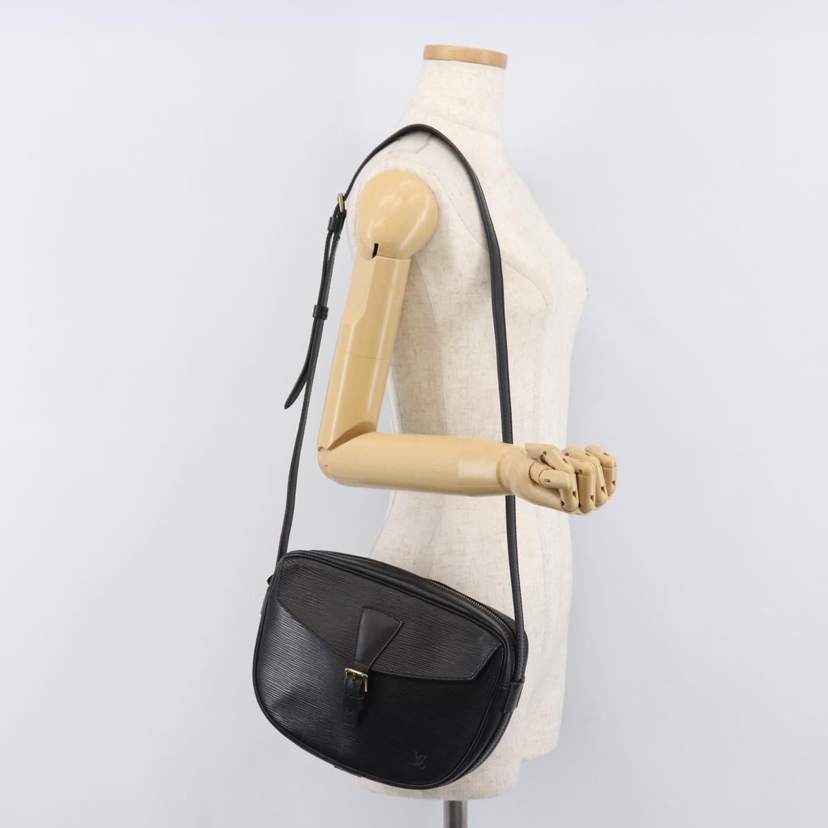 LOUIS VUITTON Epi Jeune Fille MM Shoulder Bag Black M52152 LV Auth ep16038A