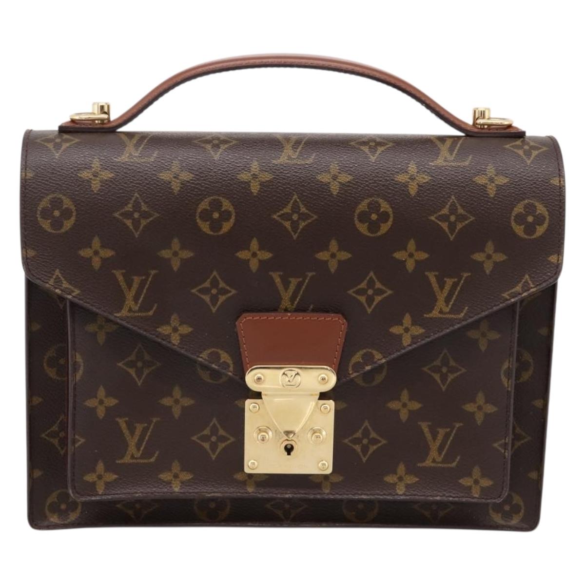 LOUIS VUITTON Monogram Monceau 28 Hand Bag M51185 LV Auth ep16040A