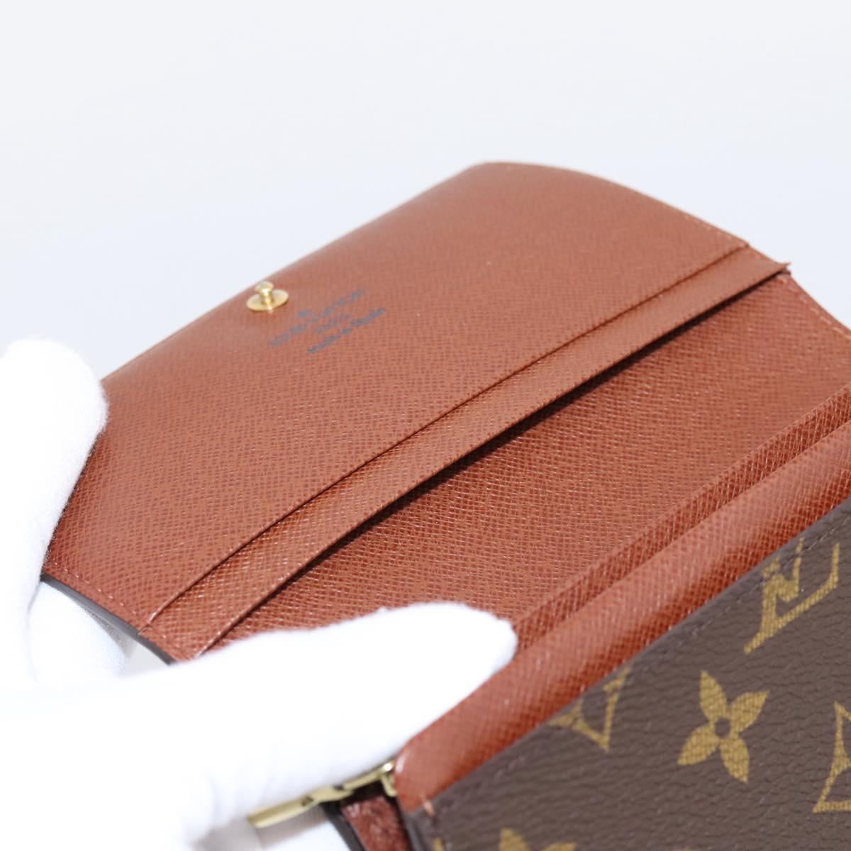LOUIS VUITTON Monogram Porte Monnaie Billets Tresor Wallet M61730 Auth ep16045A