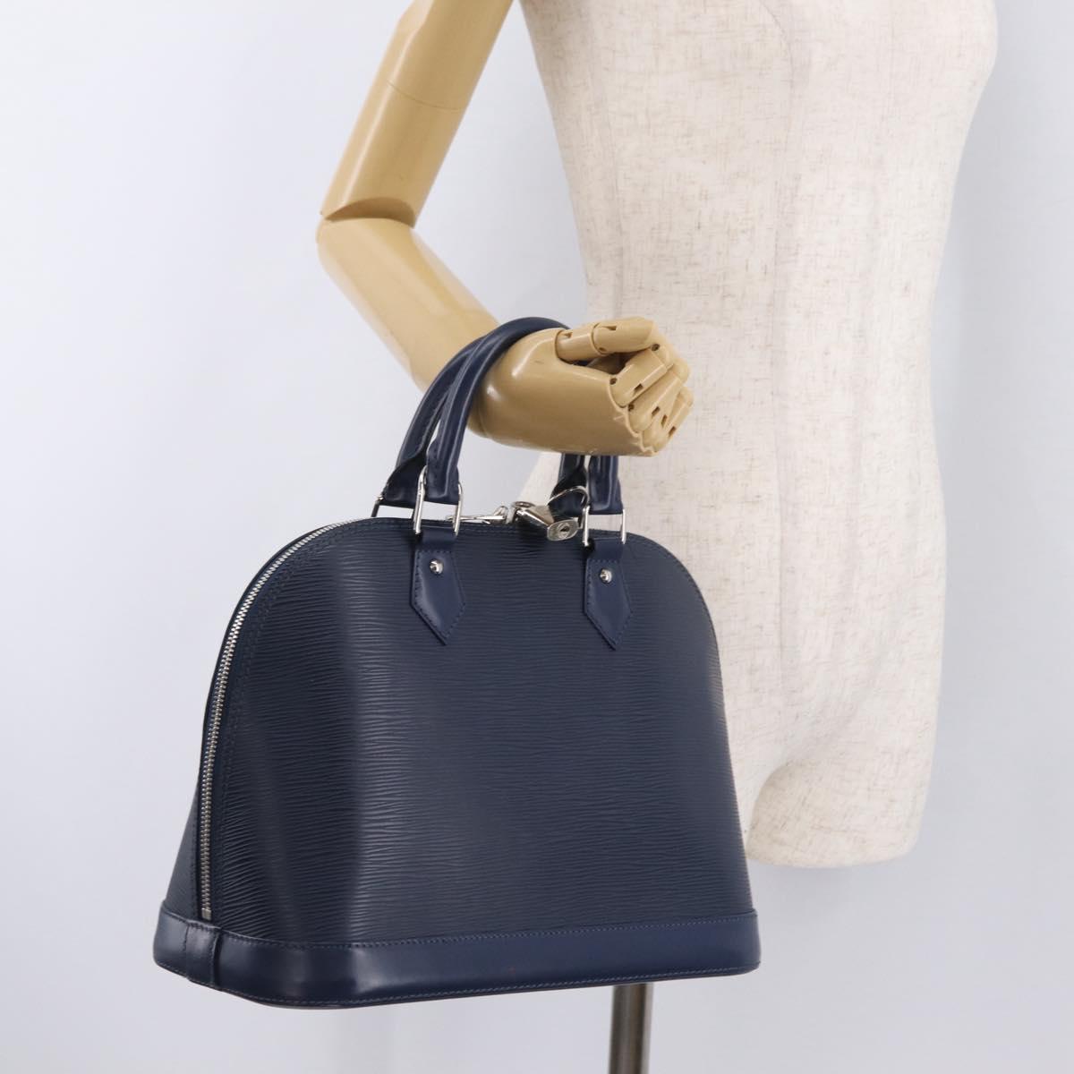 LOUIS VUITTON Epi Alma PM Hand Bag Indigo M40620 LV Auth ep16057V