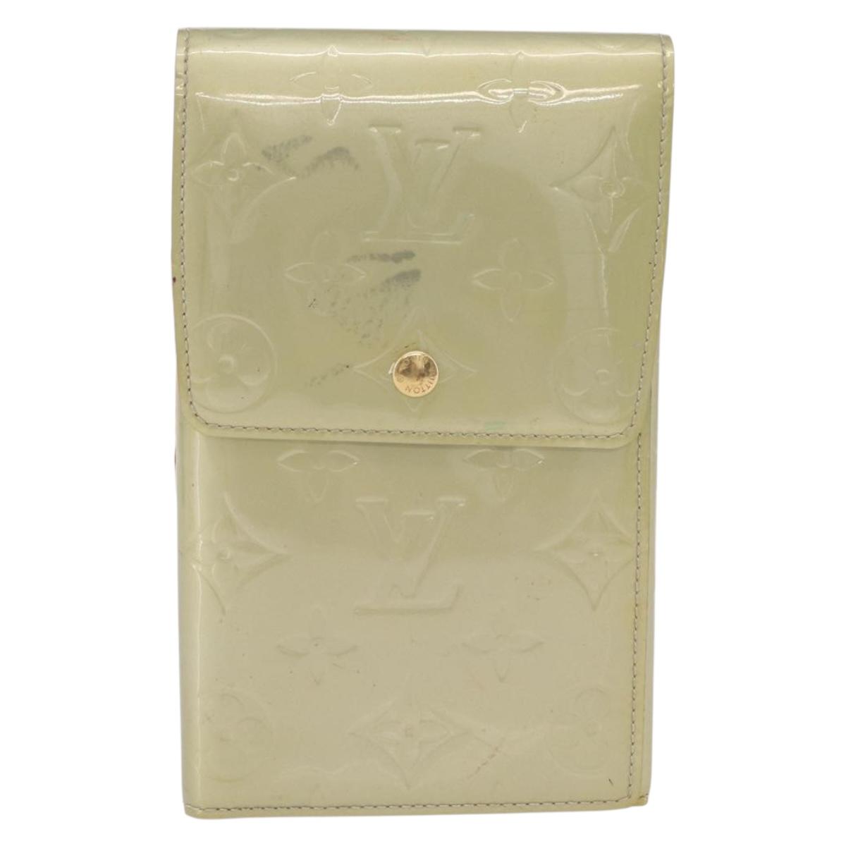 LOUIS VUITTON Monogram Vernis Walker Wallet Gris M91031 LV Auth ep16063