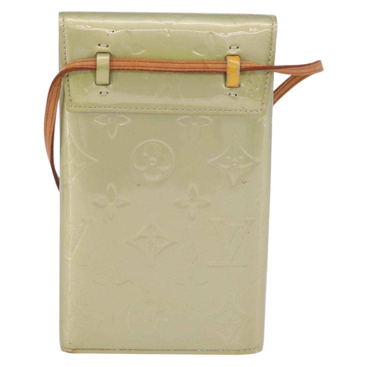 LOUIS VUITTON Monogram Vernis Walker Wallet Gris M91031 LV Auth ep16063