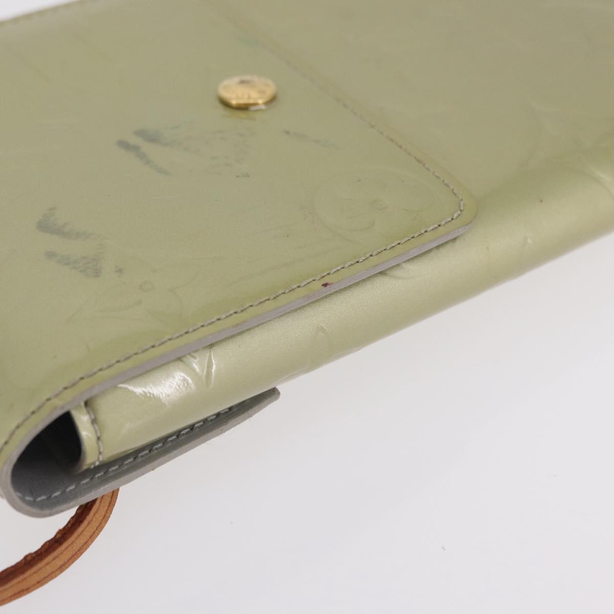LOUIS VUITTON Monogram Vernis Walker Wallet Gris M91031 LV Auth ep16063