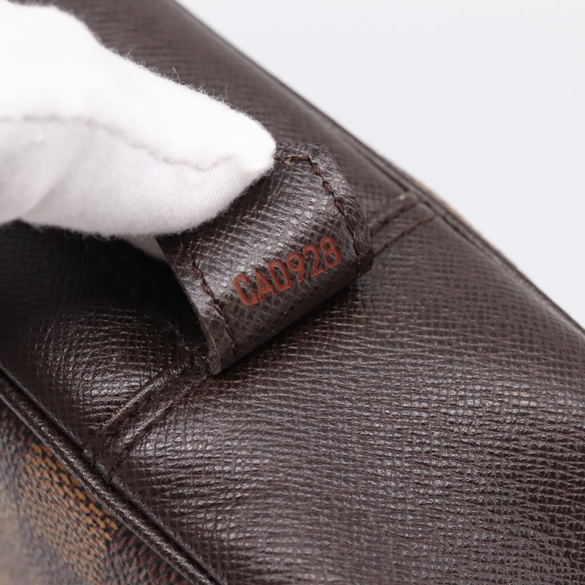 LOUIS VUITTON Damier Ebene Trousse Toilette 25 Clutch Bag N47624 Auth ep16077A