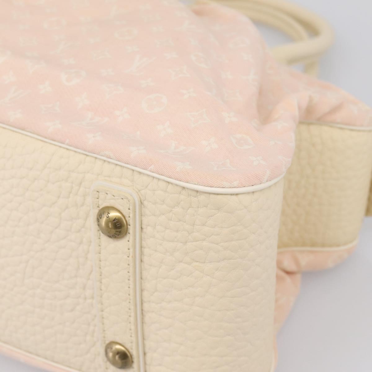 LOUIS VUITTON Monogram Mini Lin Trapeze GM Hand Bag Rose M40064 LV Auth ep16082
