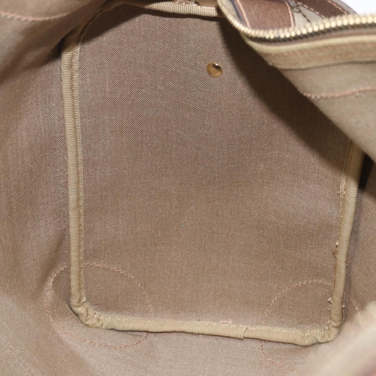 GUCCI GG Supreme Boston Bag PVC Beige Gold 24 012 468 50 Auth ep16084