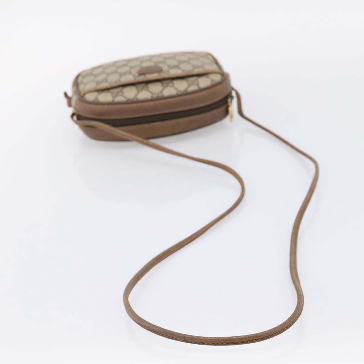 GUCCI GG Supreme Shoulder Bag PVC Beige Gold 116 02 606 Auth ep16088
