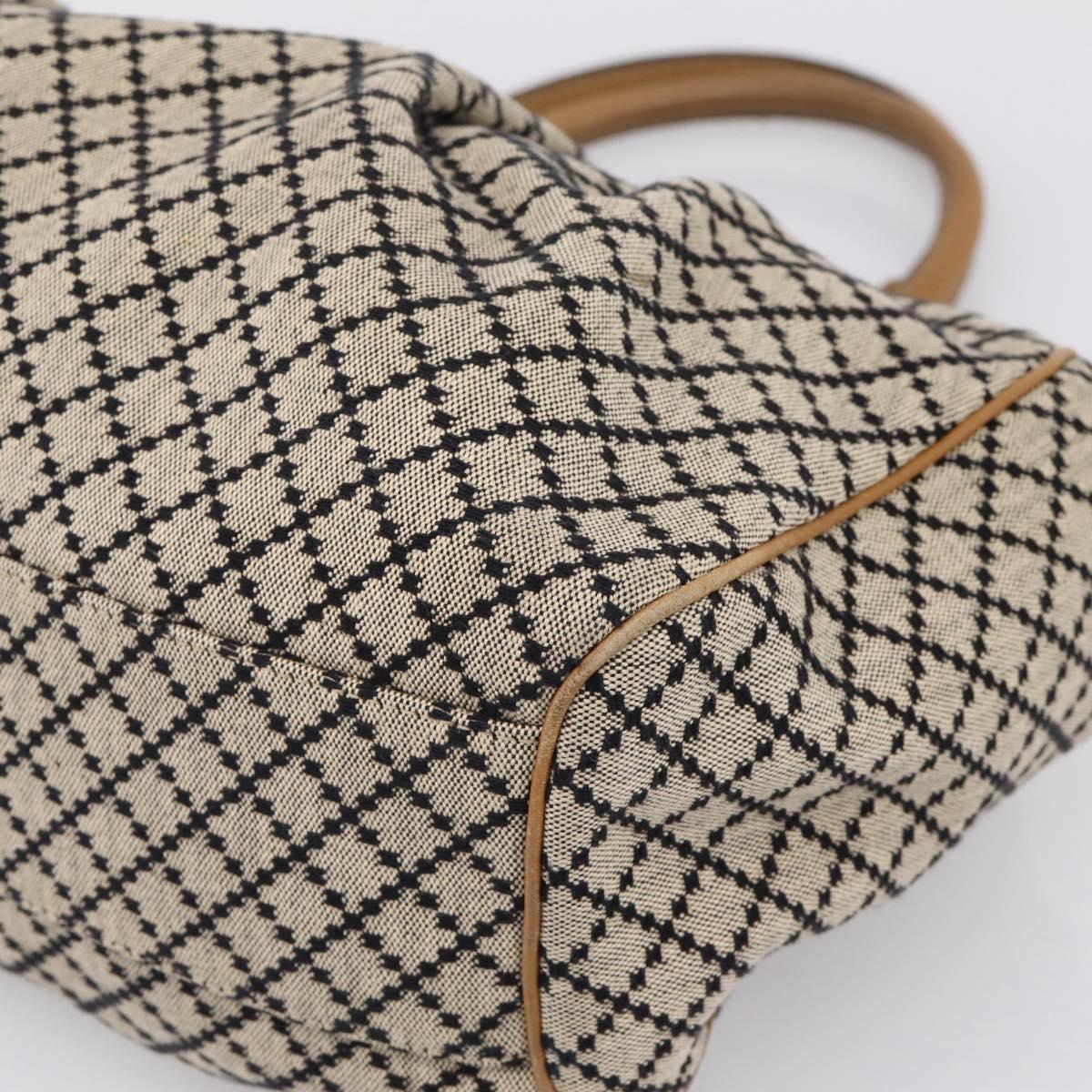GUCCI Diamante Sukey Hand Bag Canvas Beige Gold 211944 Auth ep16091