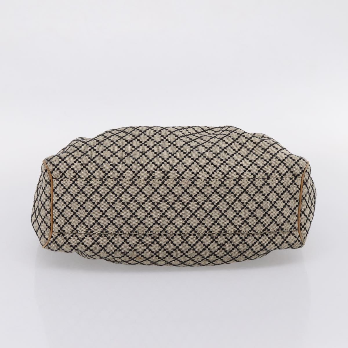 GUCCI Diamante Sukey Hand Bag Canvas Beige Gold 211944 Auth ep16091