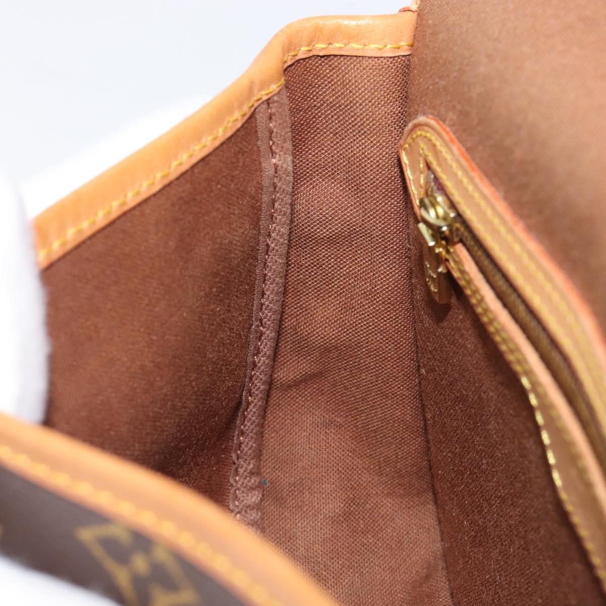 LOUIS VUITTON Monogram Gibeciere PM Shoulder Bag M42248 LV Auth ep16092A