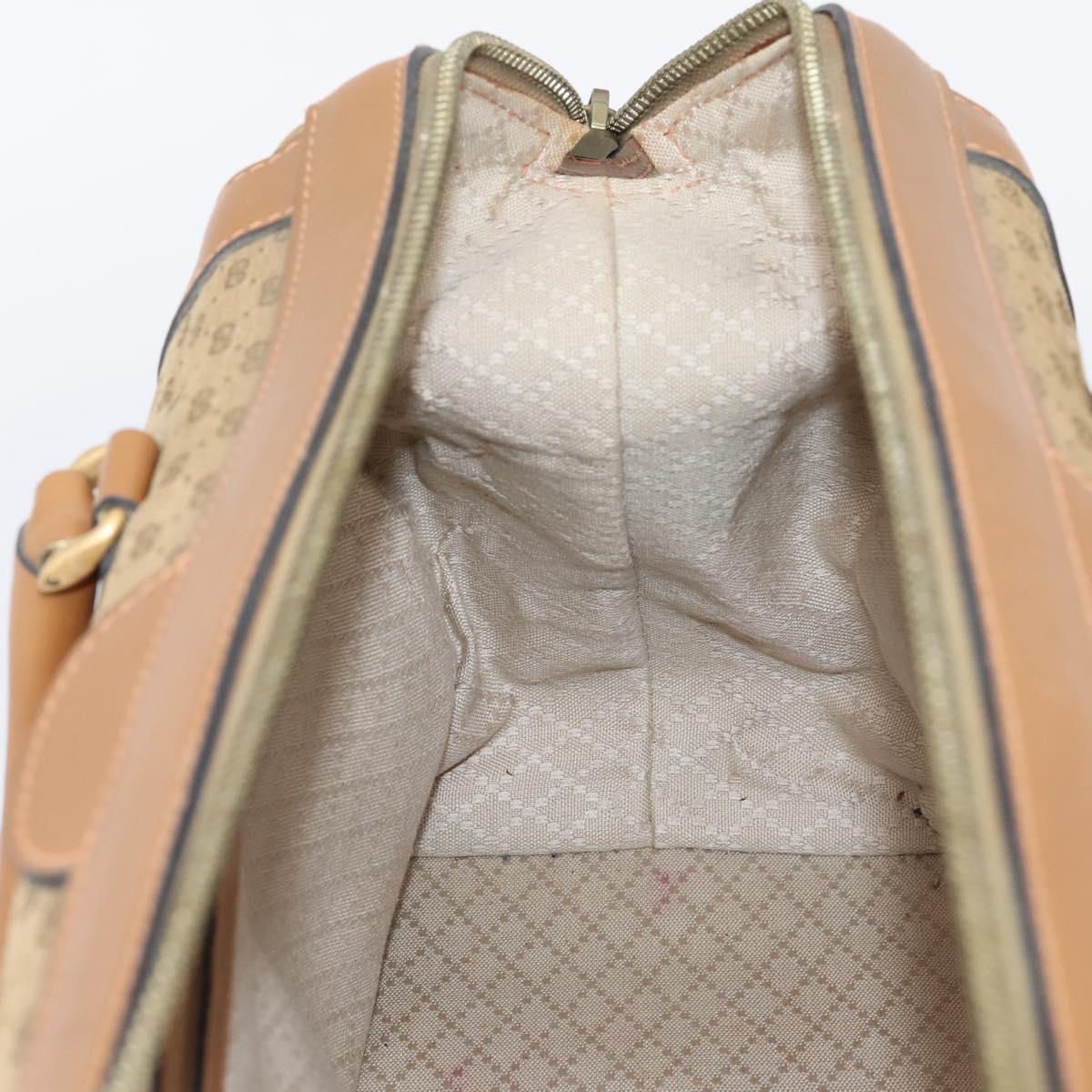 GUCCI Micro GG Supreme Hand Bag Beige Gold Auth ep16098