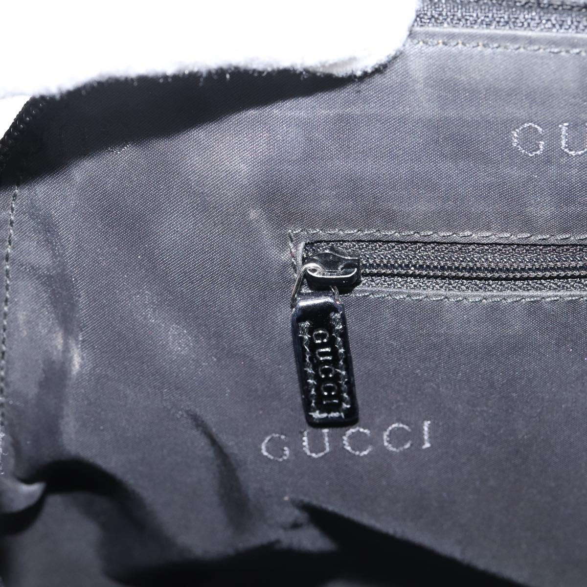 GUCCI Shoulder Bag Nylon Black Silver 002 1038 Auth ep16102