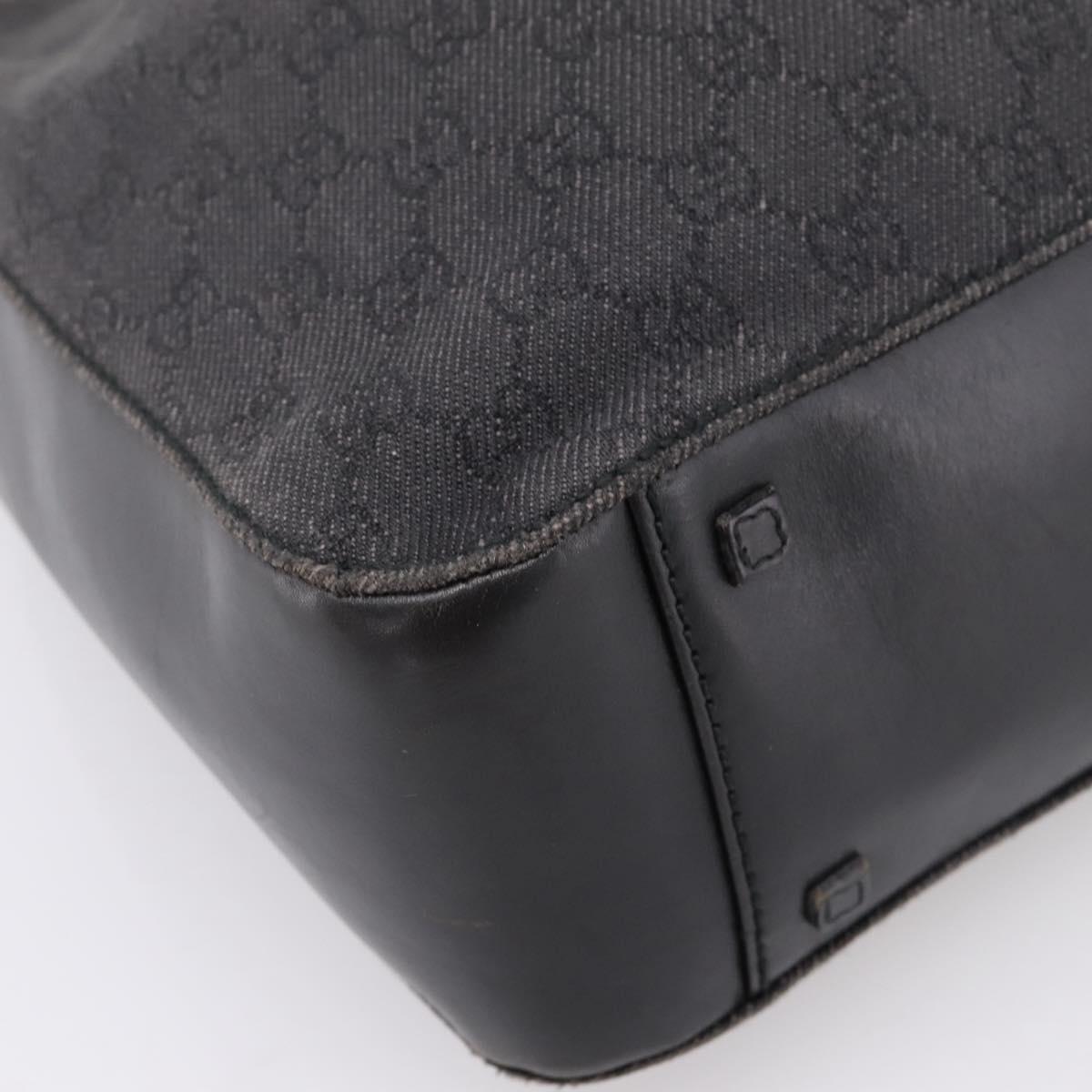 GUCCI GG Canvas Tote Bag Black 101920 Auth ep16104
