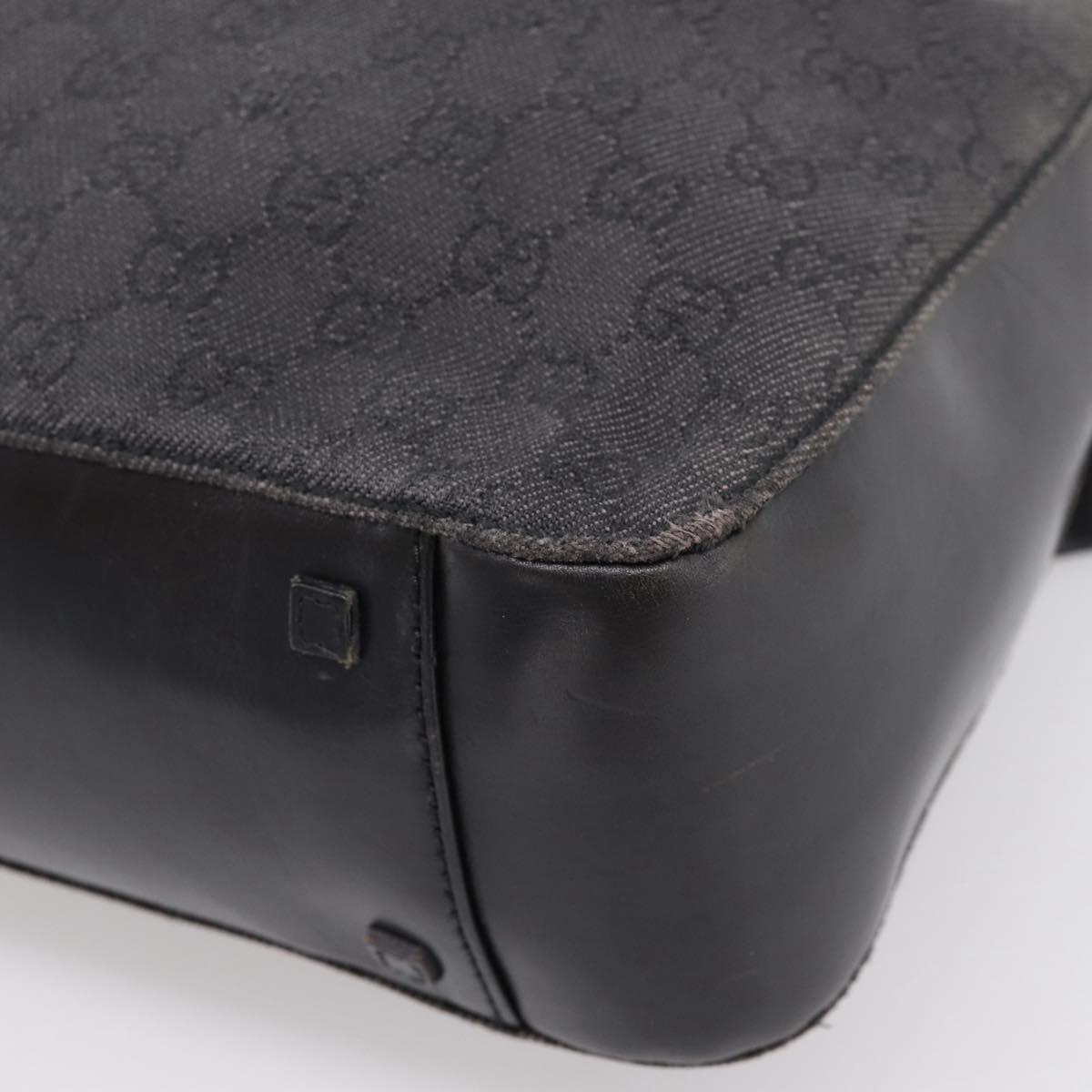 GUCCI GG Canvas Tote Bag Black 101920 Auth ep16104