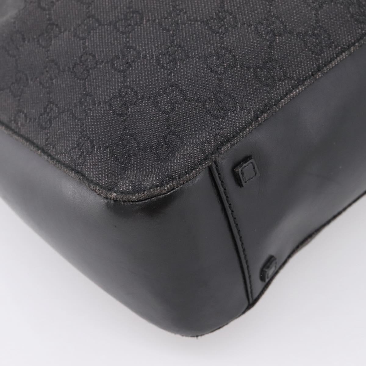 GUCCI GG Canvas Tote Bag Black 101920 Auth ep16104