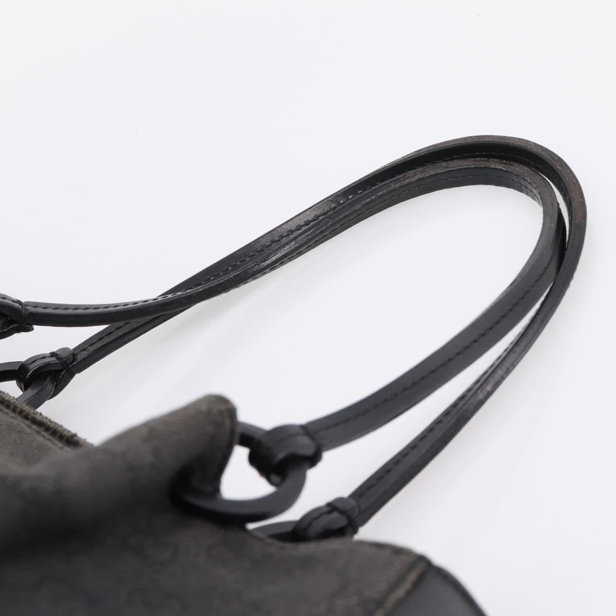 GUCCI GG Canvas Tote Bag Black 101920 Auth ep16104