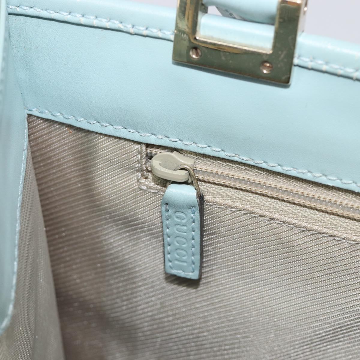 GUCCI Micro Guccissima Jackie Bag PVC Leather Light Blue 002 1065 Auth ep16106