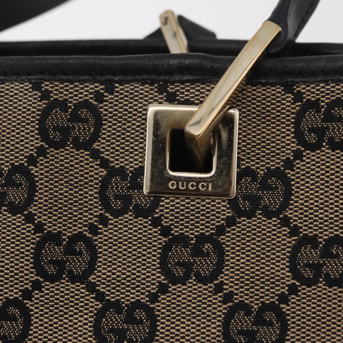 GUCCI GG Canvas Tote Bag Beige Gold 002 1099 Auth ep16137