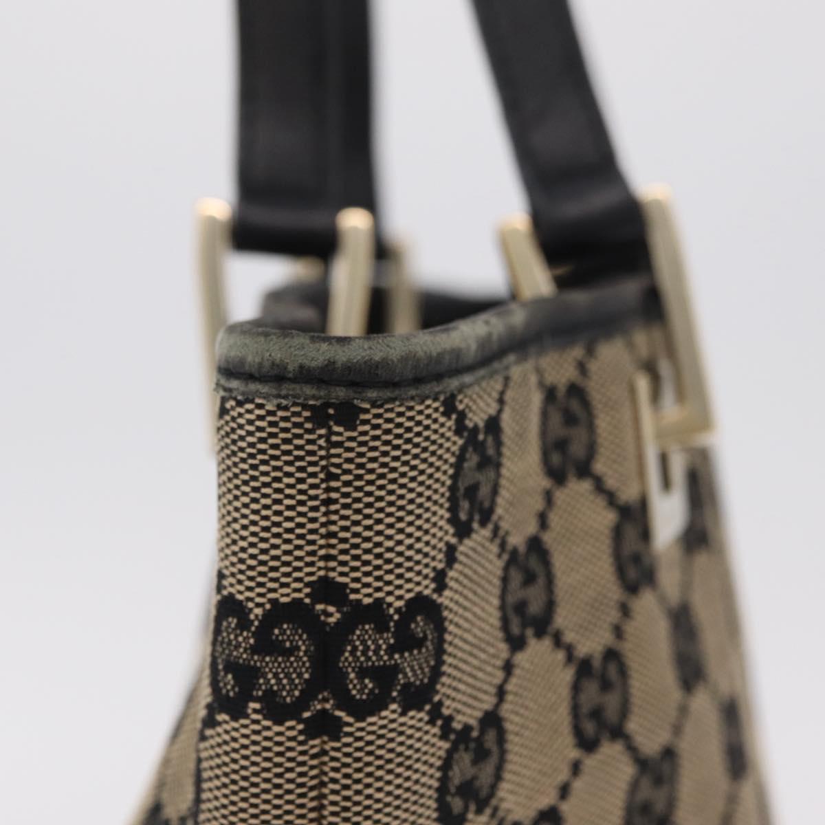 GUCCI GG Canvas Tote Bag Beige Gold 002 1099 Auth ep16137