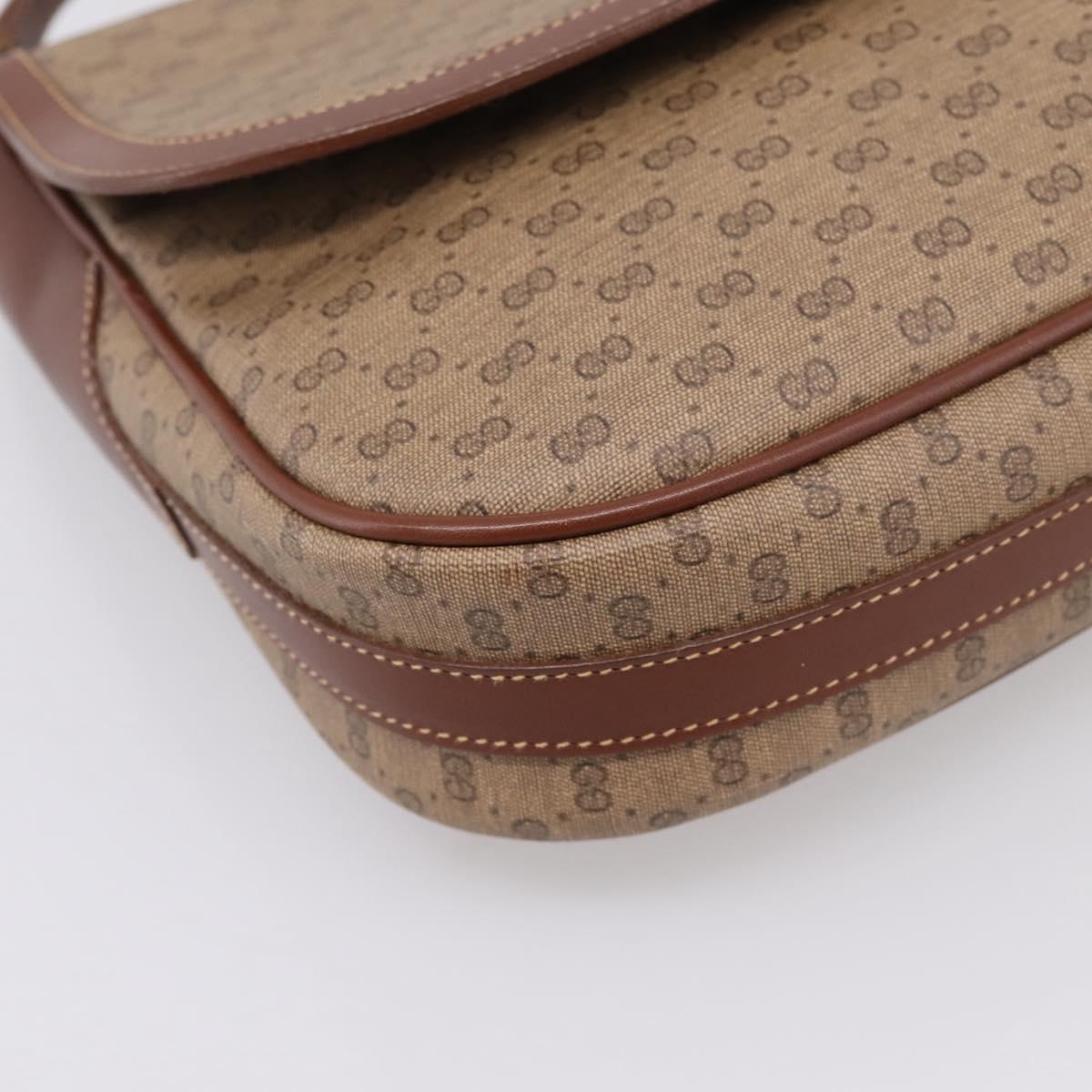 GUCCI Micro GG Supreme Shoulder Bag PVC Beige Gold 001 116 4425 Auth ep16145