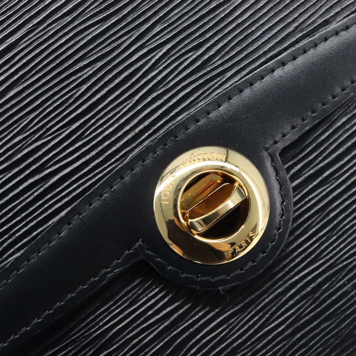 LOUIS VUITTON Epi Pochette Arche Shoulder Bag Black Noir M52572 LV Auth ep16147A