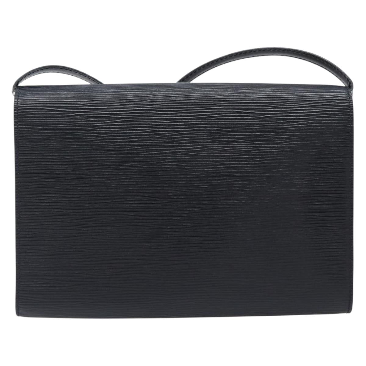 LOUIS VUITTON Epi Pochette Arche Shoulder Bag Black Noir M52572 LV Auth ep16147A