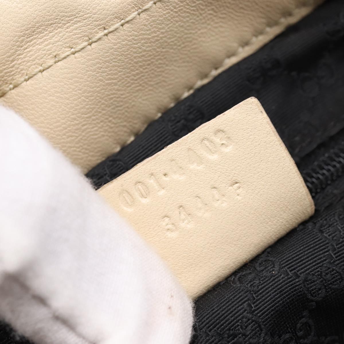 GUCCI Shoulder Bag Leather Ivory 001 4403 3444 Auth ep16149