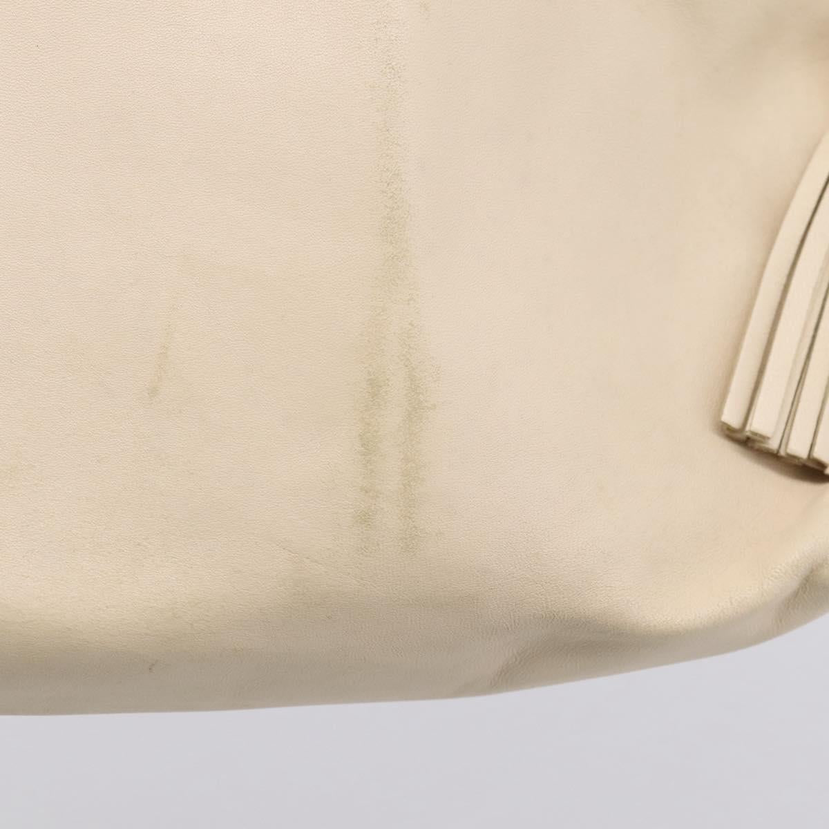 GUCCI Shoulder Bag Leather Ivory 001 4403 3444 Auth ep16149
