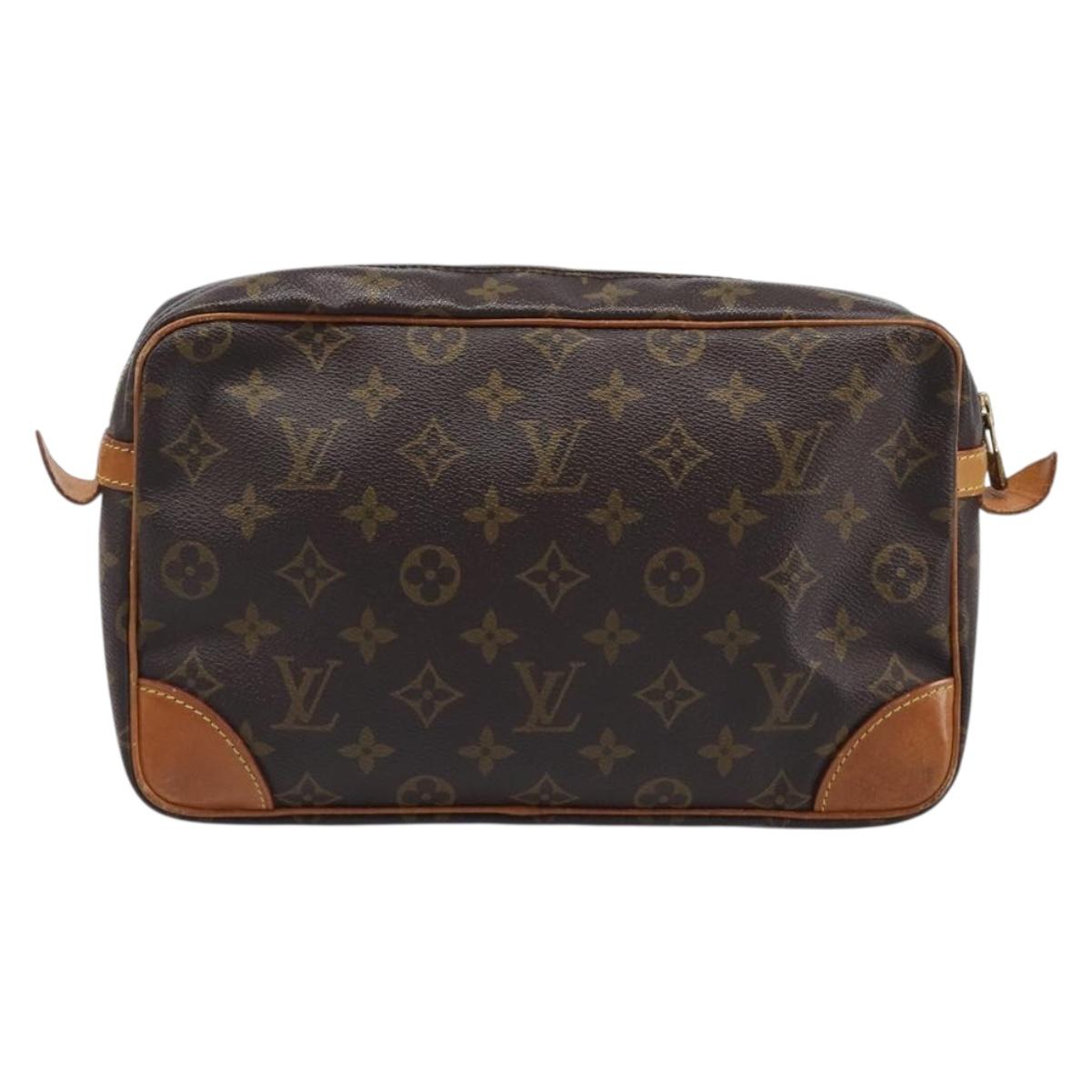 LOUIS VUITTON Monogram Compiegne 28 Clutch Bag M51845 LV Auth ep16150
