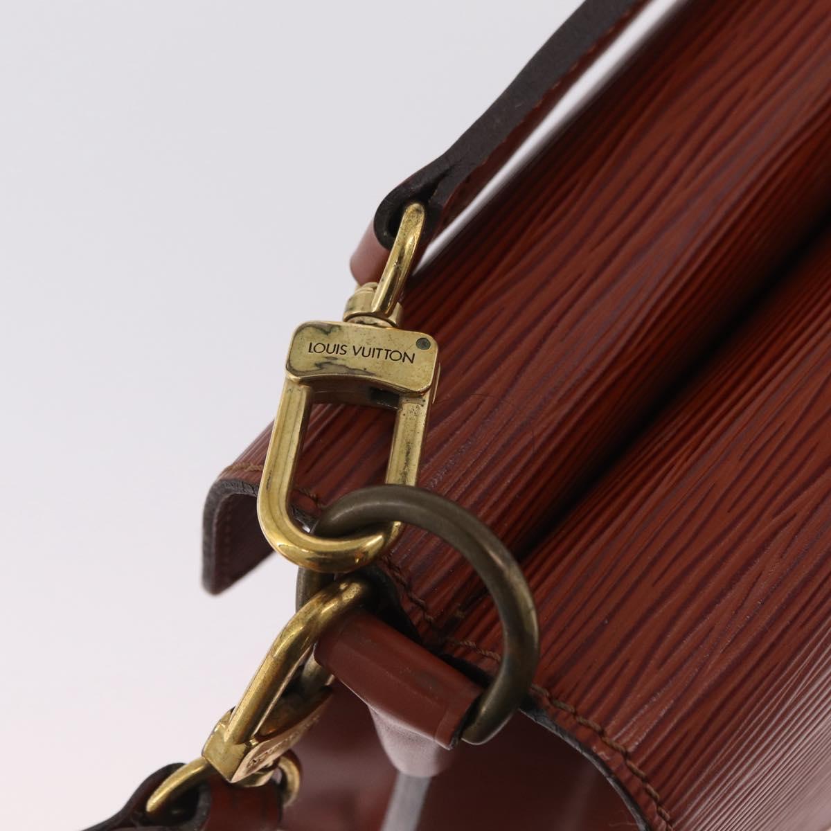 LOUIS VUITTON Epi Biface Hand Bag 2way Brown M52323 LV Auth ep16152