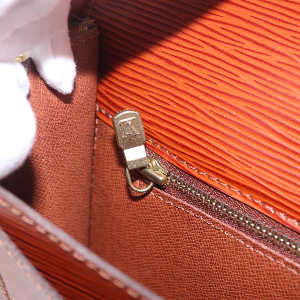 LOUIS VUITTON Epi Biface Hand Bag 2way Brown M52323 LV Auth ep16152