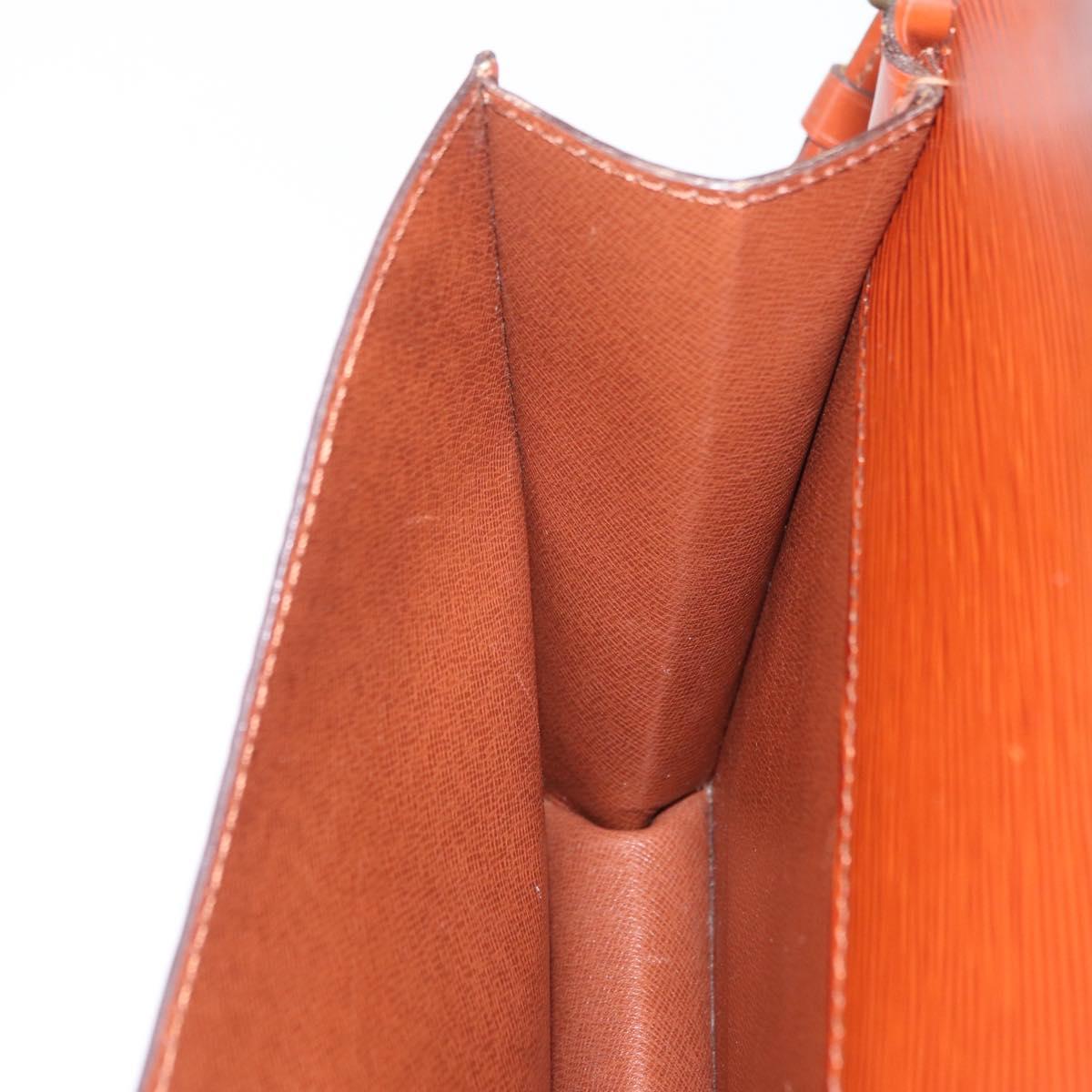 LOUIS VUITTON Epi Biface Hand Bag 2way Brown M52323 LV Auth ep16152
