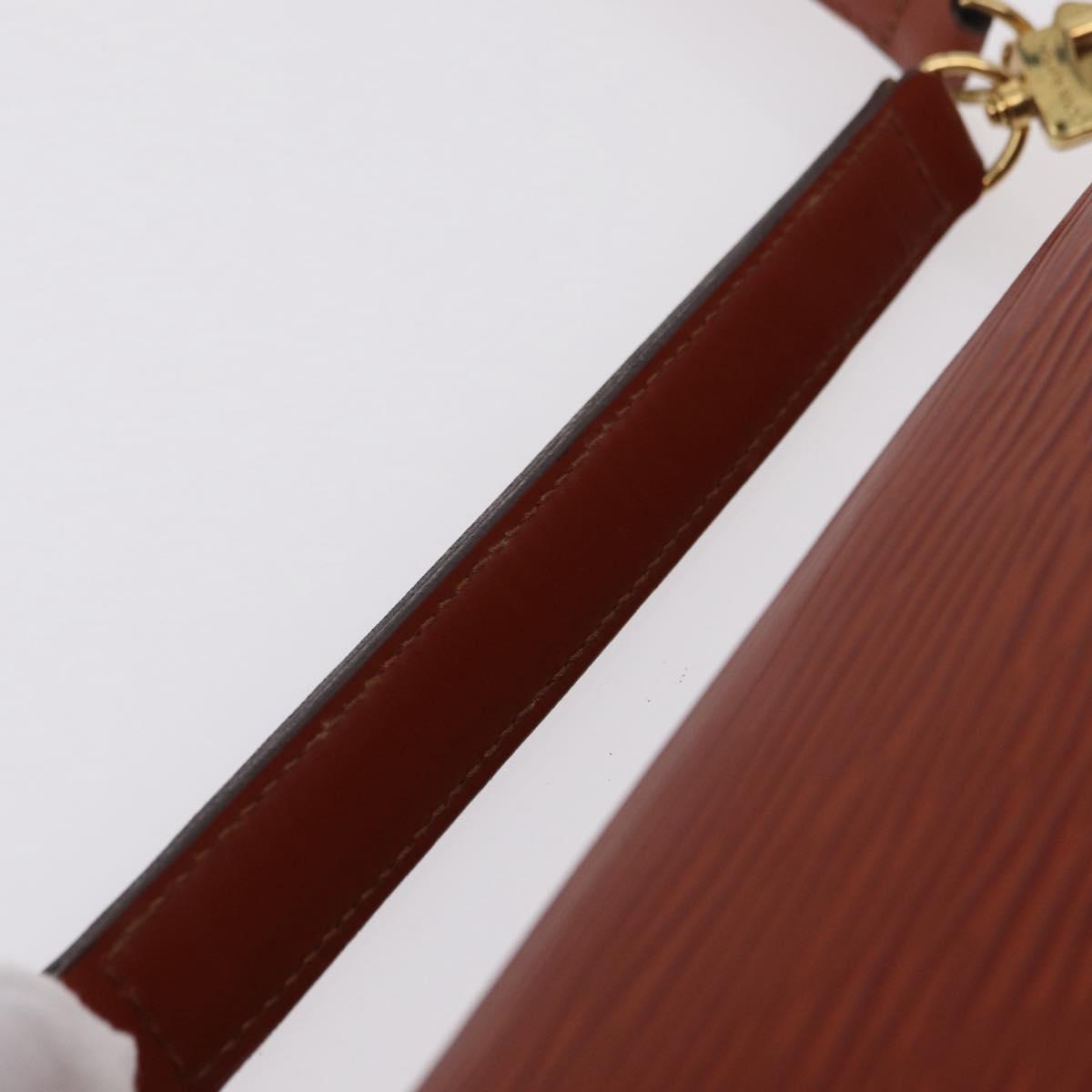 LOUIS VUITTON Epi Biface Hand Bag 2way Brown M52323 LV Auth ep16152