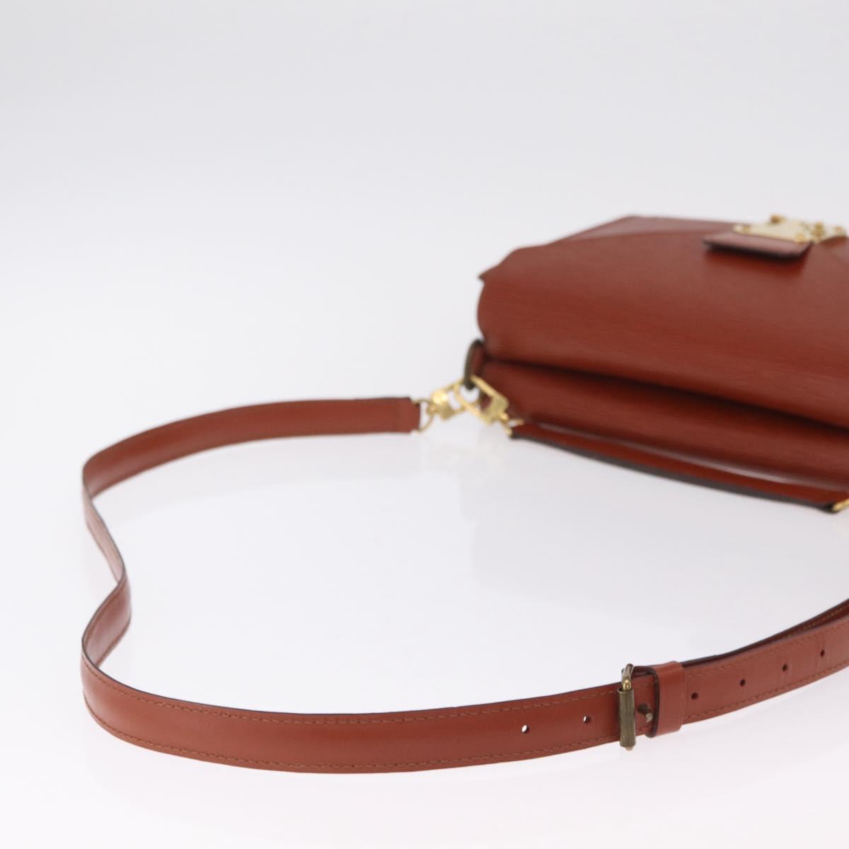 LOUIS VUITTON Epi Biface Hand Bag 2way Brown M52323 LV Auth ep16152