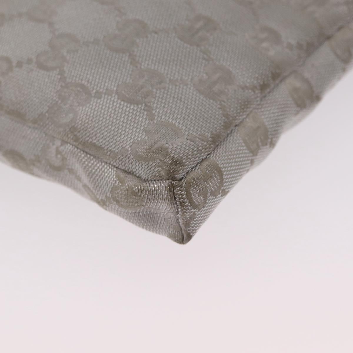 GUCCI GG Canvas Waist Bag Silver 28566 Auth ep16179