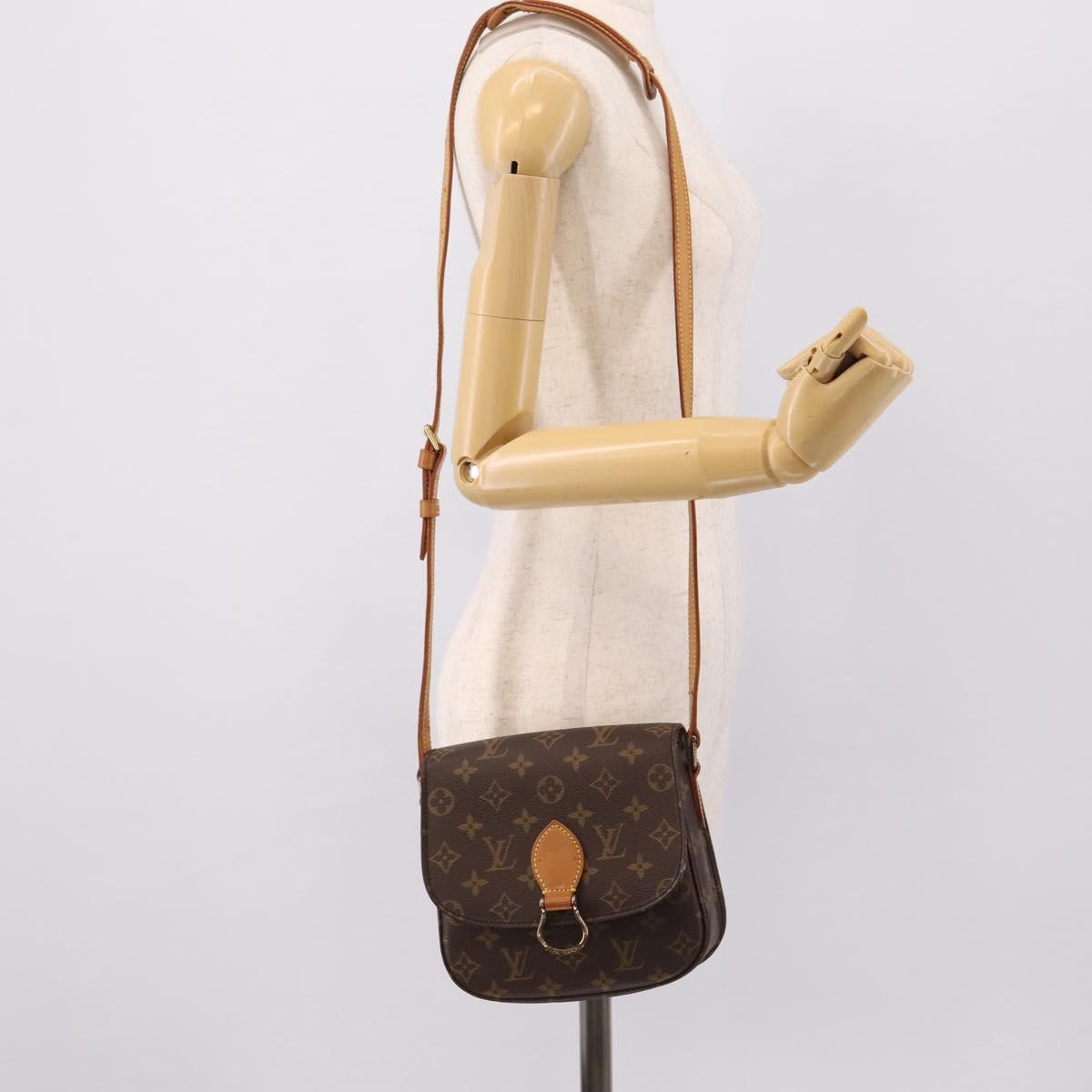 LOUIS VUITTON Monogram Saint Cloud MM Shoulder Bag M51243 LV Auth ep16184A