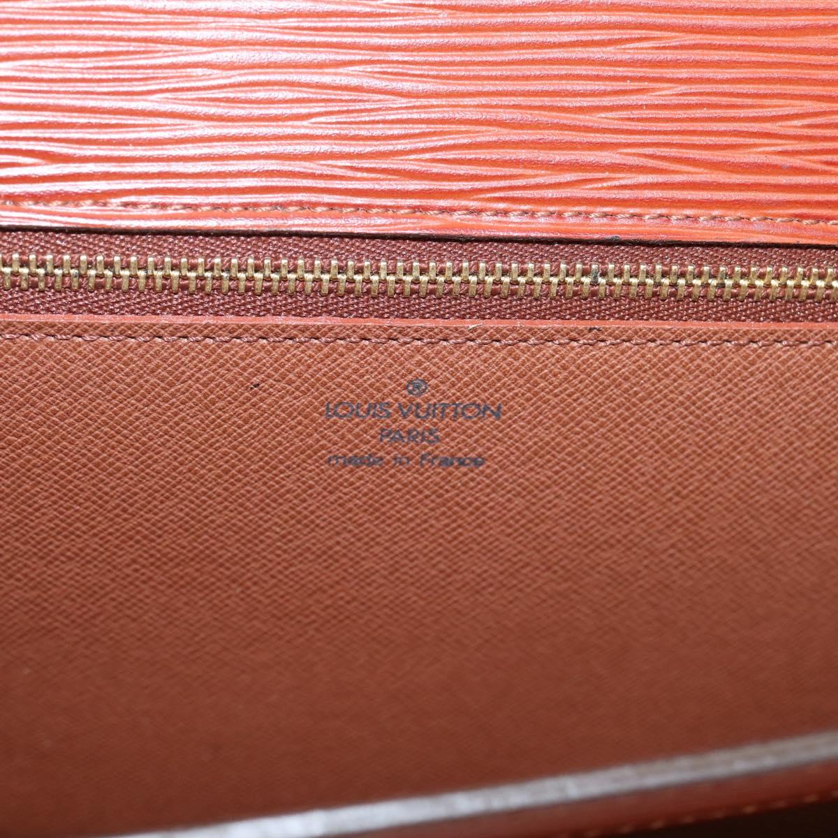 LOUIS VUITTON Epi Serie Dragonne Hand Bag Brown M52618 LV Auth ep16187A