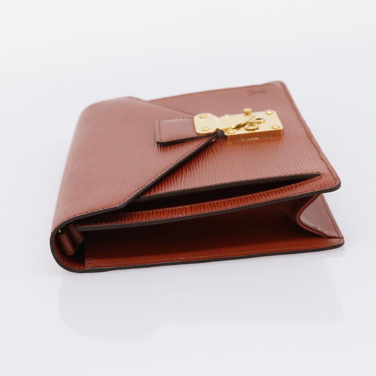 LOUIS VUITTON Epi Serie Dragonne Hand Bag Brown M52618 LV Auth ep16187A