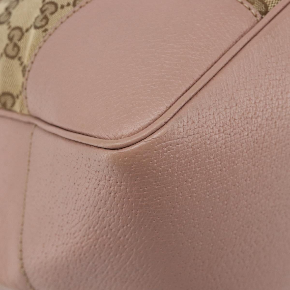 GUCCI GG Canvas Tote Bag Beige Gold 323671 Auth ep16197