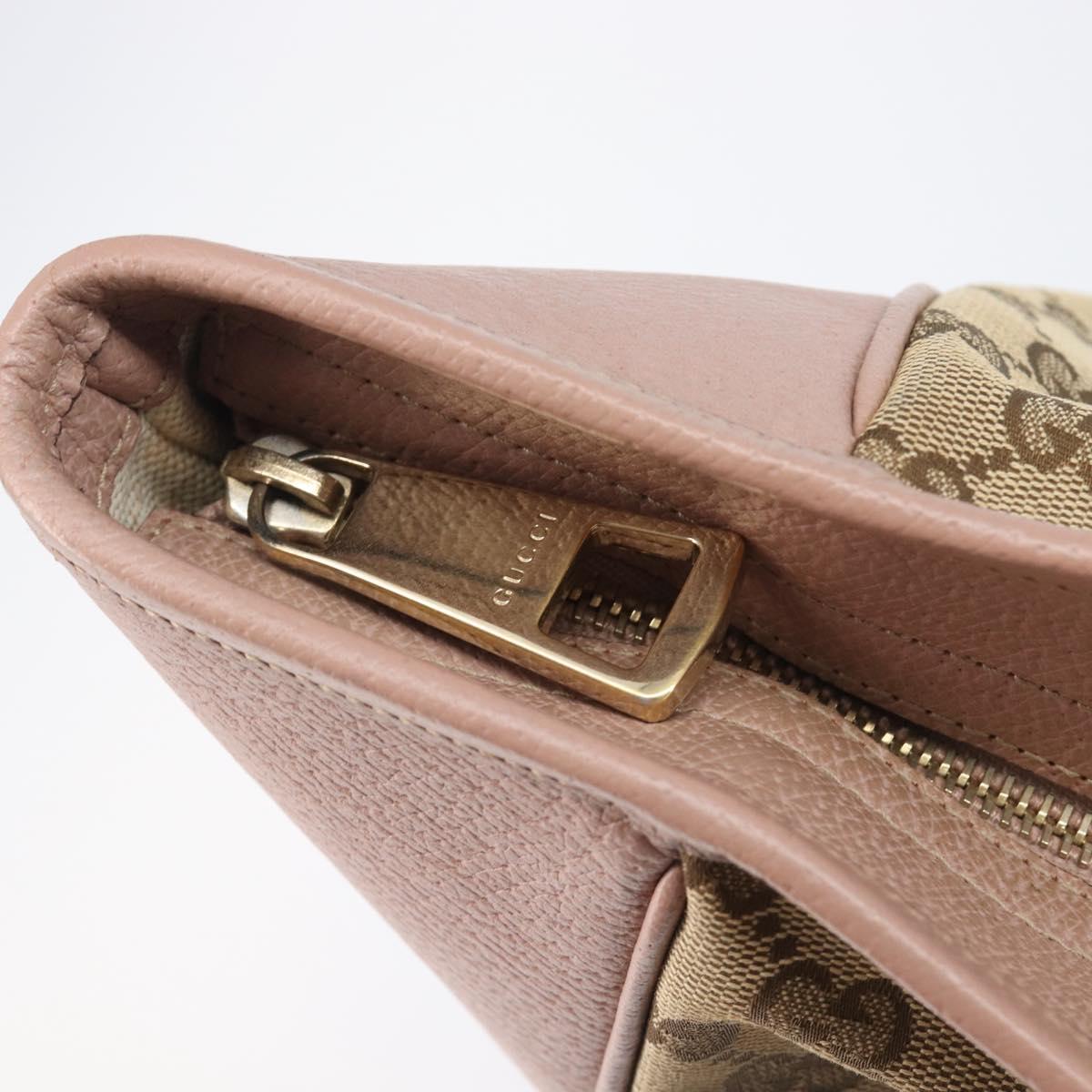 GUCCI GG Canvas Tote Bag Beige Gold 323671 Auth ep16197