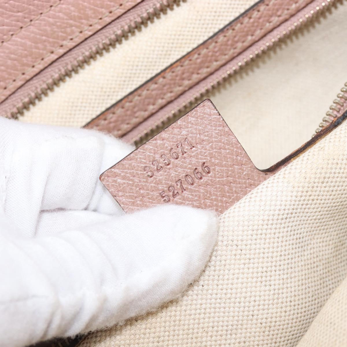 GUCCI GG Canvas Tote Bag Beige Gold 323671 Auth ep16197