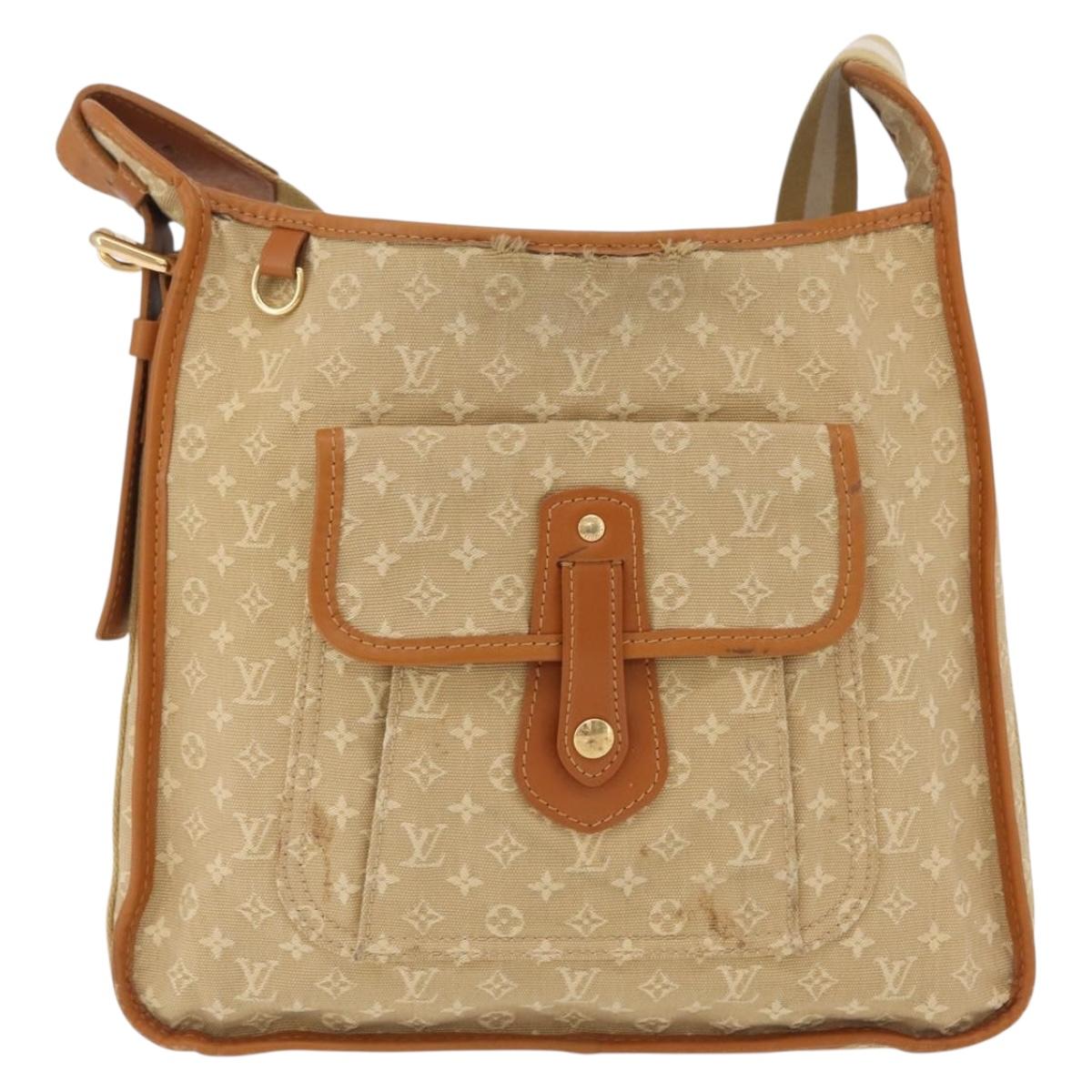 LOUIS VUITTON Monogram Mini Buzas Marie Kate Bag Beige M92323 LV Auth ep16199