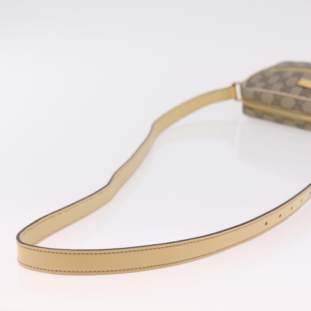 GUCCI GG Supreme Shoulder Bag PVC Beige Gold 201447 Auth ep16201