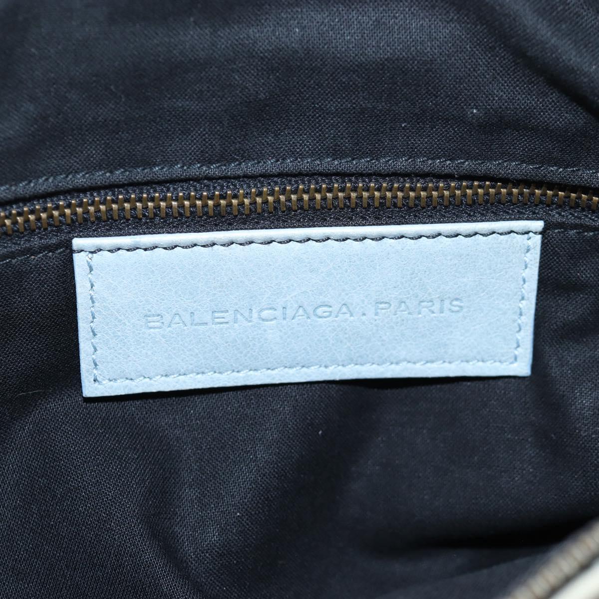 BALENCIAGA The First Hand Bag Leather 2way Gray 103208 Auth ep16202V