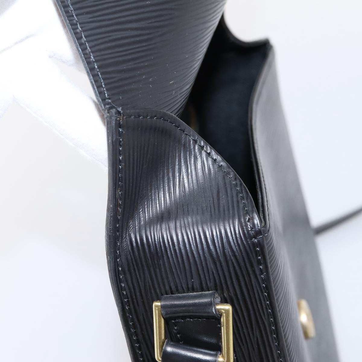 LOUIS VUITTON Epi Saint Cloud GM Shoulder Bag Black Noir M52192 LV Auth ep16207A