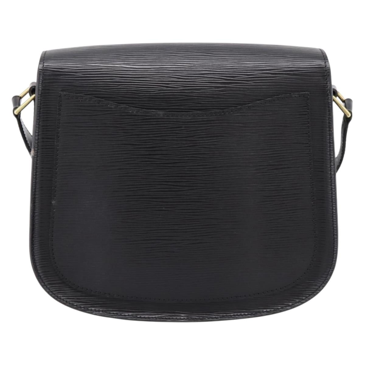 LOUIS VUITTON Epi Saint Cloud GM Shoulder Bag Black Noir M52192 LV Auth ep16207A