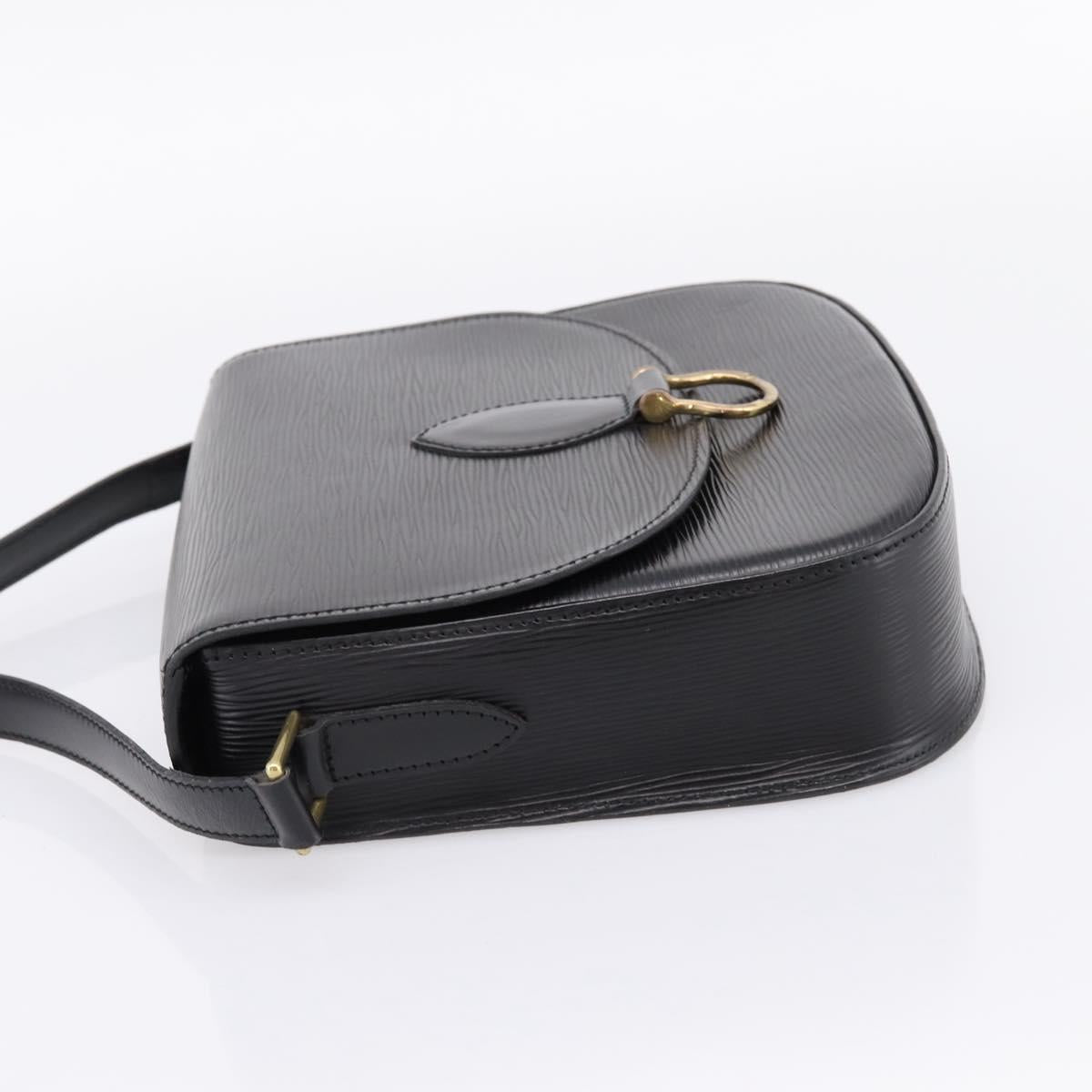 LOUIS VUITTON Epi Saint Cloud GM Shoulder Bag Black Noir M52192 LV Auth ep16207A