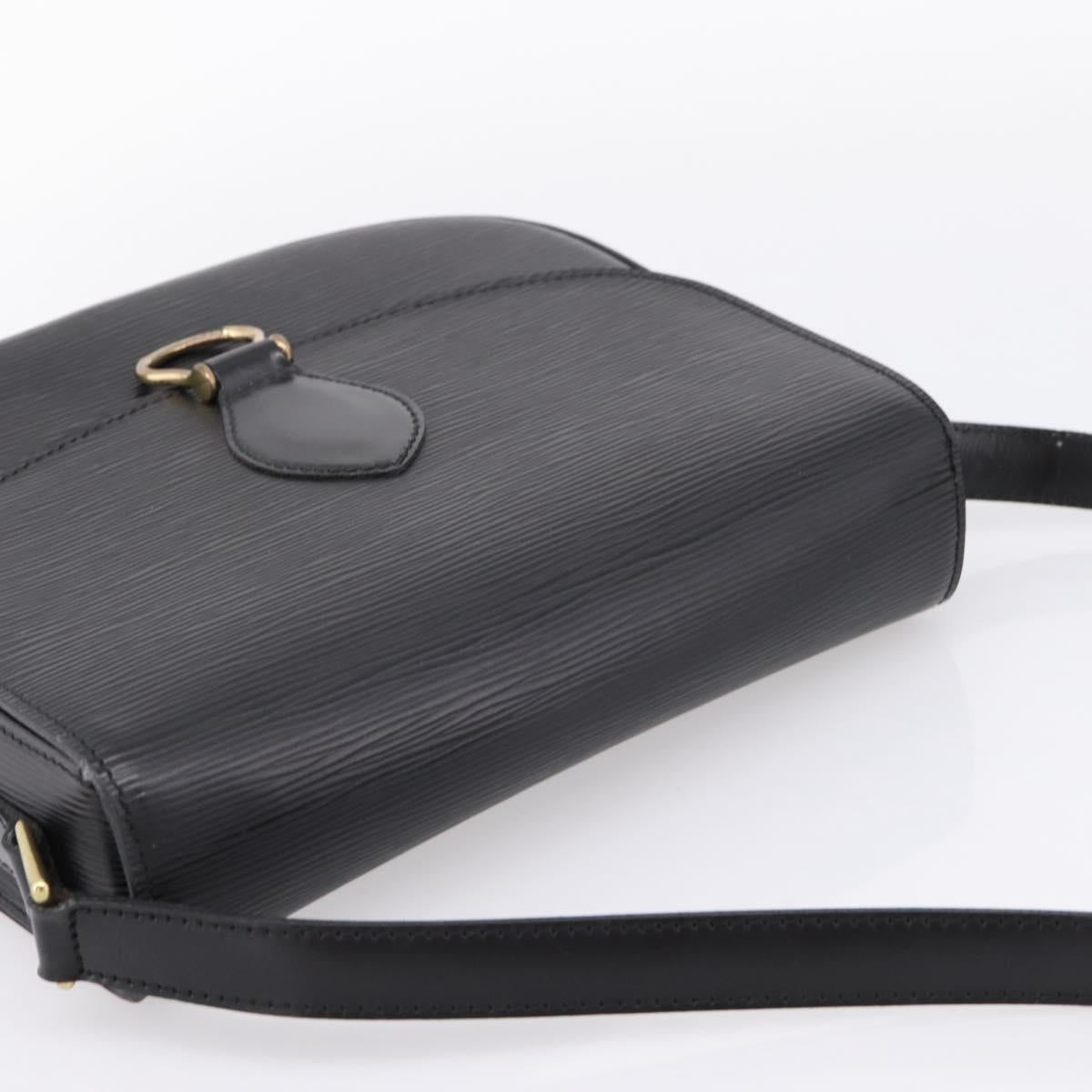 LOUIS VUITTON Epi Saint Cloud GM Shoulder Bag Black Noir M52192 LV Auth ep16207A