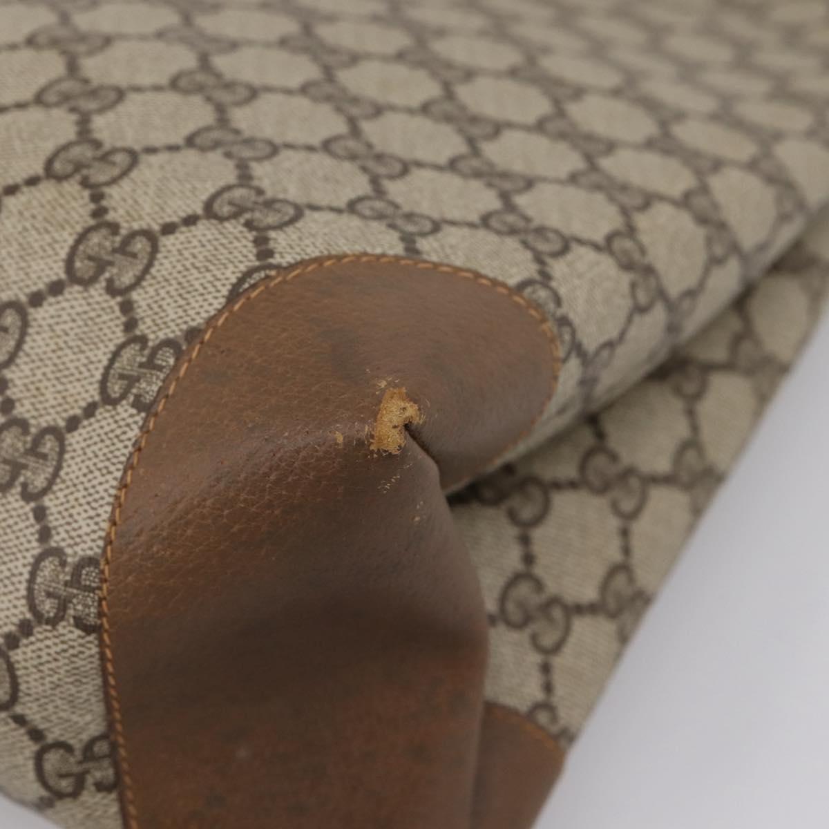 GUCCI GG Supreme Tote Bag PVC Beige Gold 89 02 904 Auth ep16215