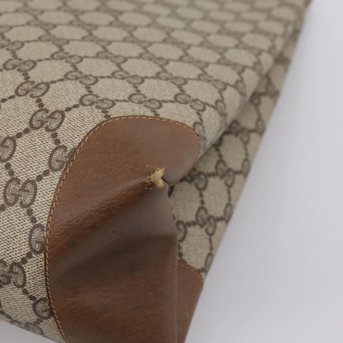 GUCCI GG Supreme Tote Bag PVC Beige Gold 89 02 904 Auth ep16215